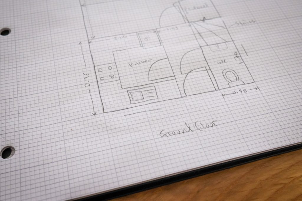 Floor Plan Sketch. Floorplanner. Floor Plan. Living Space with